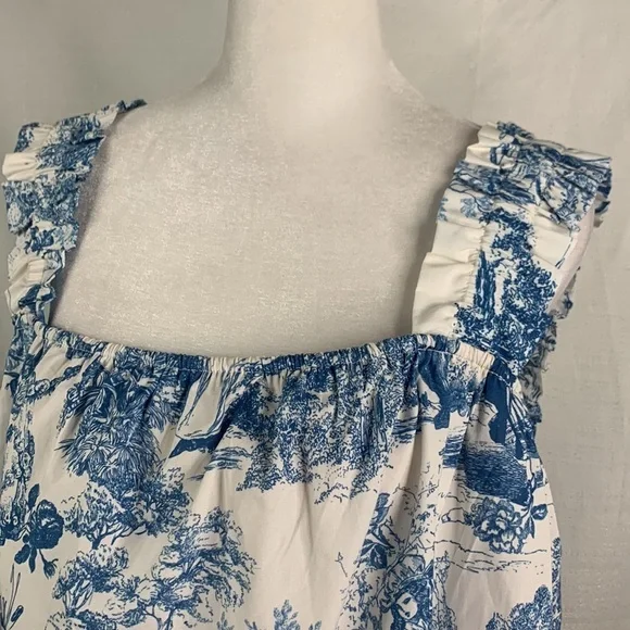 Gianni Bini Woven Sadie Sleeveless Square Neck Blouse- NWT - Picture 3 of 13